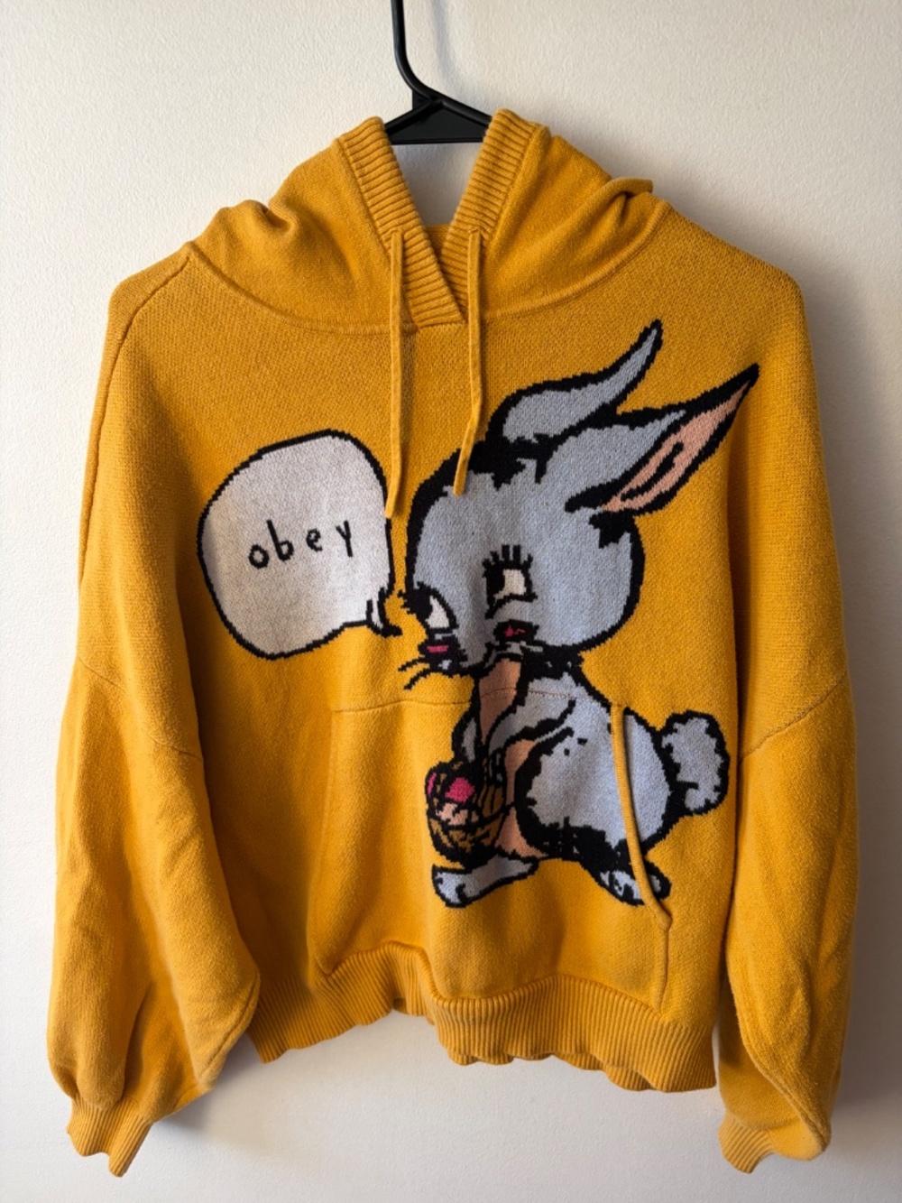 RARE OBEY x Urban Outfitters Bunny Hooded Sweater, KNIT